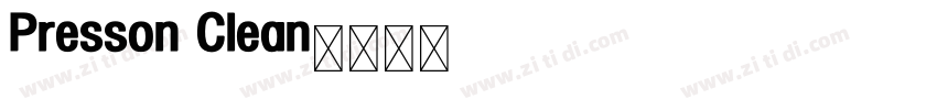 Presson Clean字体转换